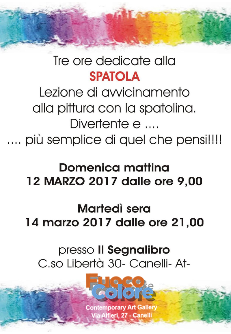 Worksohp pittura a spatola